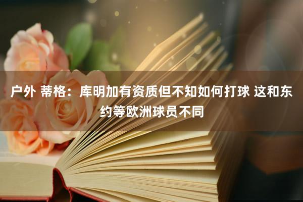户外 蒂格：库明加有资质但不知如何打球 这和东约等欧洲球员不同
