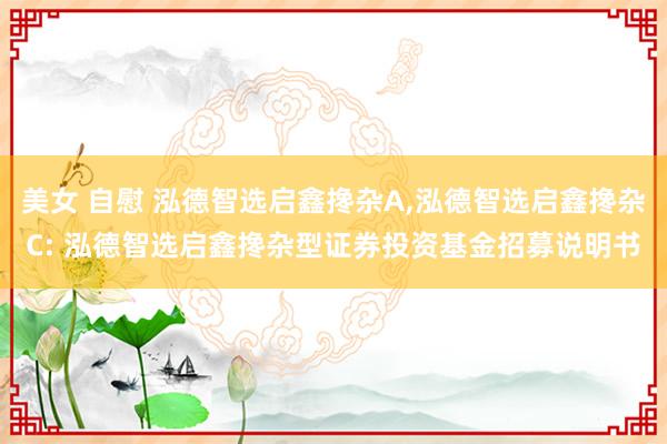 美女 自慰 泓德智选启鑫搀杂A，泓德智选启鑫搀杂C: 泓德智选启鑫搀杂型证券投资基金招募说明书