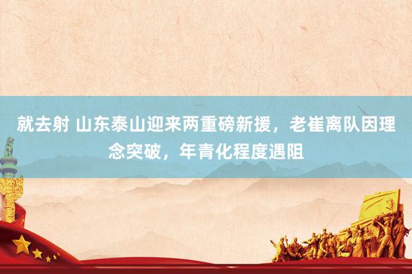 就去射 山东泰山迎来两重磅新援，老崔离队因理念突破，年青化程度遇阻