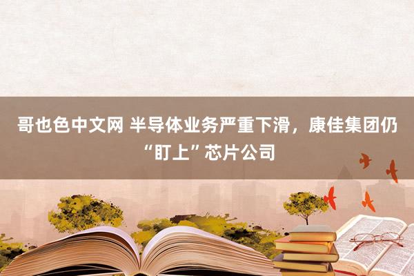 哥也色中文网 半导体业务严重下滑，康佳集团仍“盯上”芯片公司