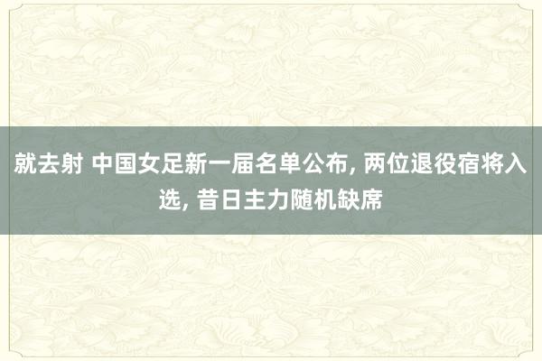 就去射 中国女足新一届名单公布， 两位退役宿将入选， 昔日主力随机缺席