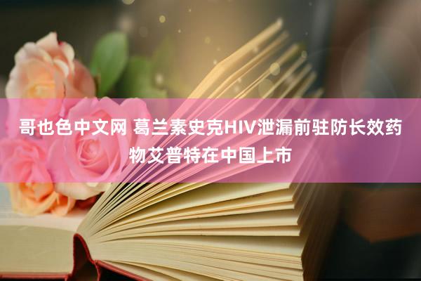 哥也色中文网 葛兰素史克HIV泄漏前驻防长效药物艾普特在中国上市