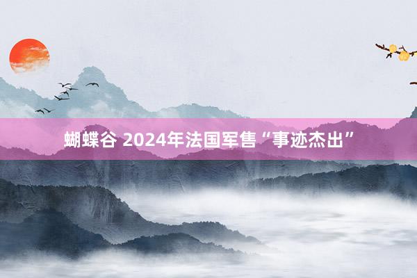 蝴蝶谷 2024年法国军售“事迹杰出”