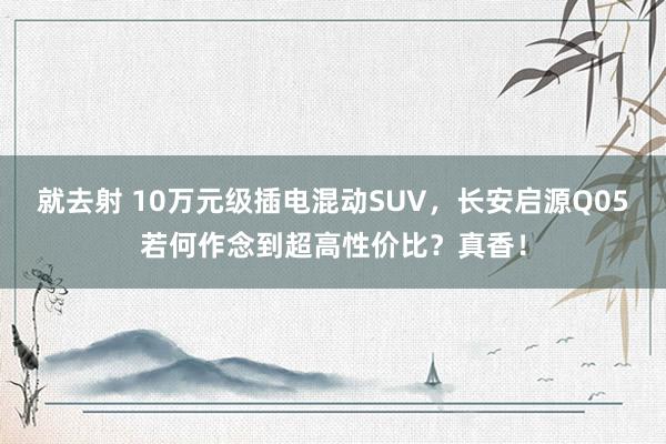 就去射 10万元级插电混动SUV，长安启源Q05若何作念到超高性价比？真香！
