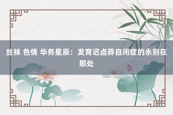 丝袜 色情 华务星辰：发育迟卤莽自闭症的永别在那处