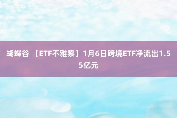 蝴蝶谷 【ETF不雅察】1月6日跨境ETF净流出1.55亿元