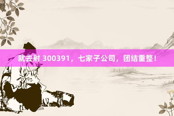 就去射 300391，七家子公司，团结重整！