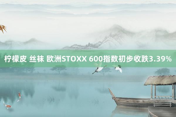 柠檬皮 丝袜 欧洲STOXX 600指数初步收跌3.39%
