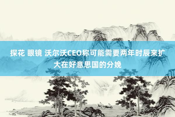 探花 眼镜 沃尔沃CEO称可能需要两年时辰来扩大在好意思国的分娩