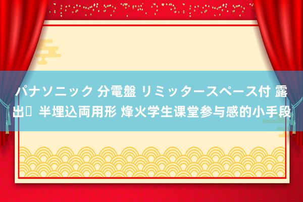 パナソニック 分電盤 リミッタースペース付 露出・半埋込両用形 烽火学生课堂参与感的小手段