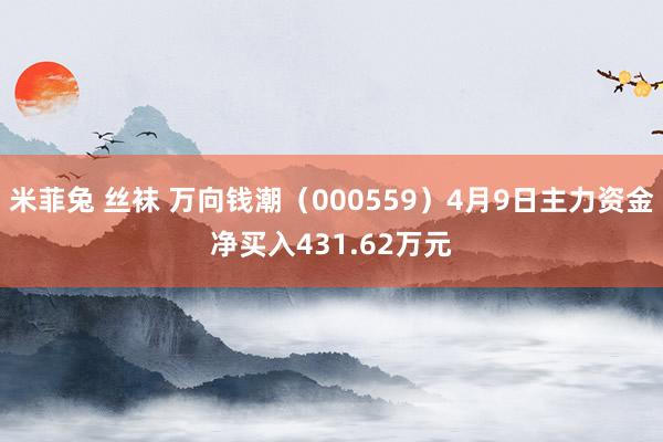 米菲兔 丝袜 万向钱潮（000559）4月9日主力资金净买入431.62万元