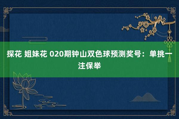 探花 姐妹花 020期钟山双色球预测奖号：单挑一注保举